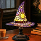 New Durable Stained Glass Cat Lamp Cats Stained Resin 3D Cute Tabletop Retro High Quality Pet Led Table Light Home Bedroom